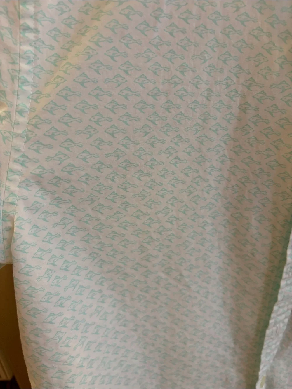 Vineyard Vines Pale Mint Short-Sleeve Button-Down with Navy Whale
